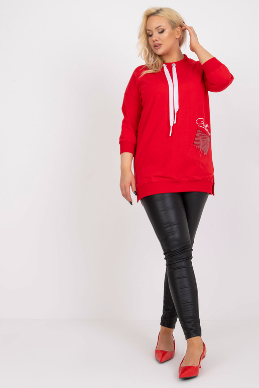 Červená bavlněná tunika větší... Červená bavlněná tunika větší...