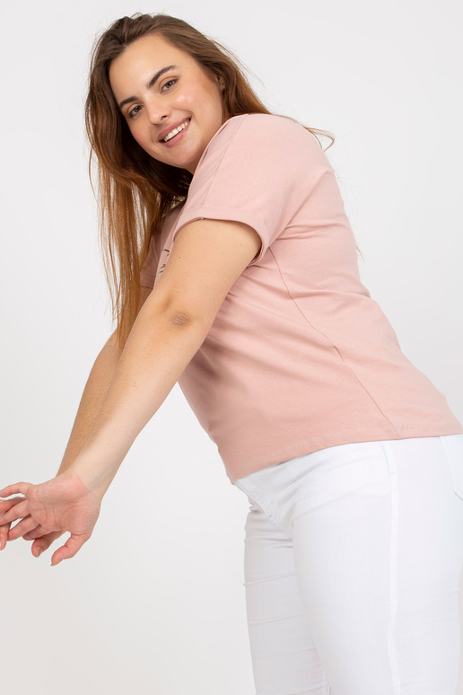 Špinavé růžové dámské tričko větší... Špinavé růžové dámské tričko větší...