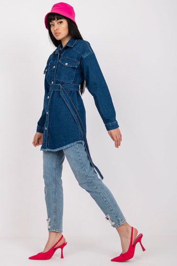 Modrá džínová košile s...