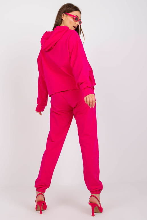 Základní fuchsiová mikina s mikinou