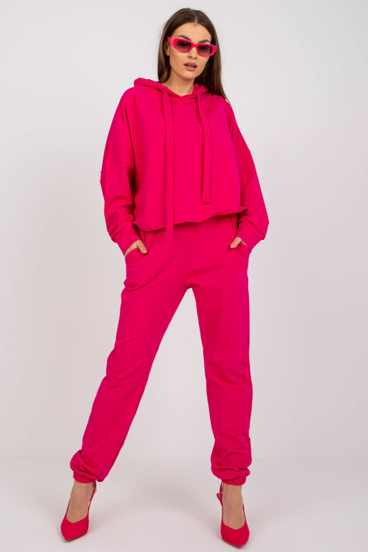 Základní fuchsiová mikina s mikinou