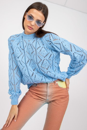 Modrý prolamovaný klasický...