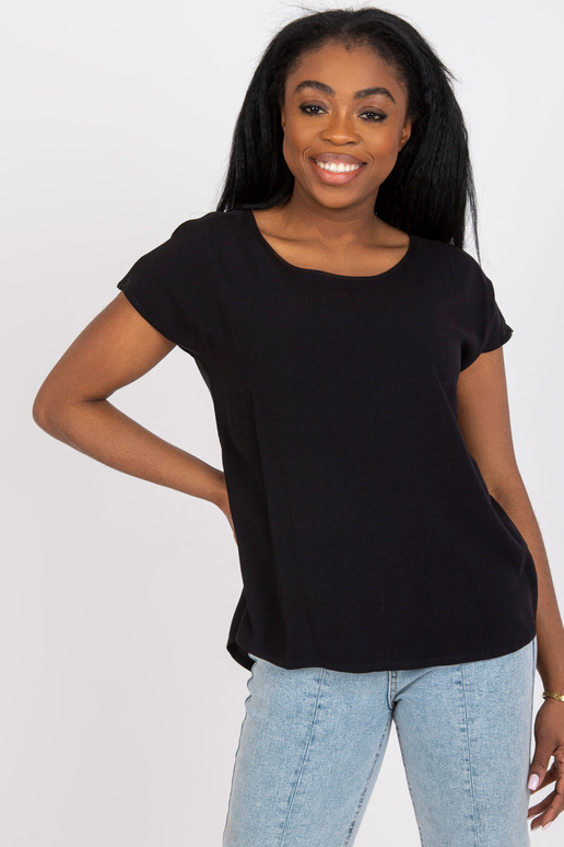 Černá halenka pro každodenní nošení z...