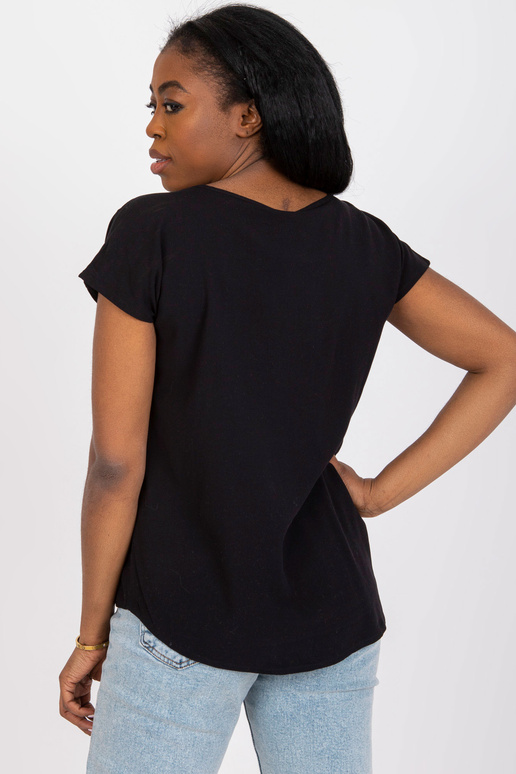 Černá halenka pro každodenní nošení z...