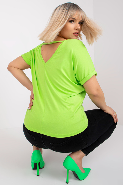 Fluo zelená volná halenka větší...