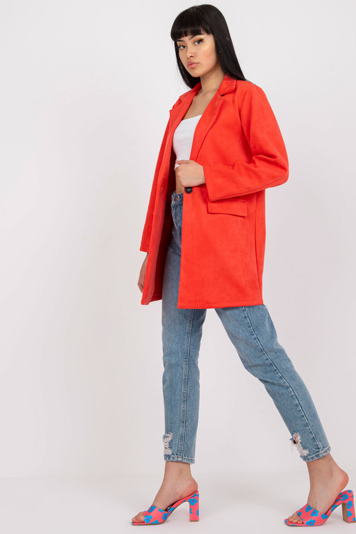 Korálově elegantní bunda s eko...