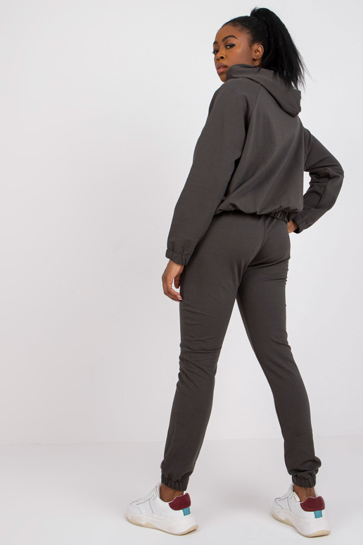 Khaki souprava mikiny s mikinou a...