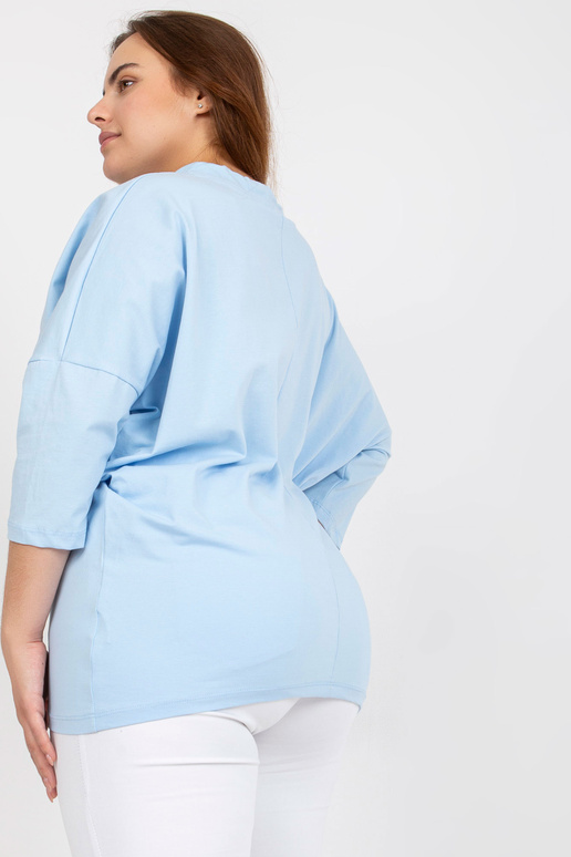 Světle modrá ležérní halenka plus...