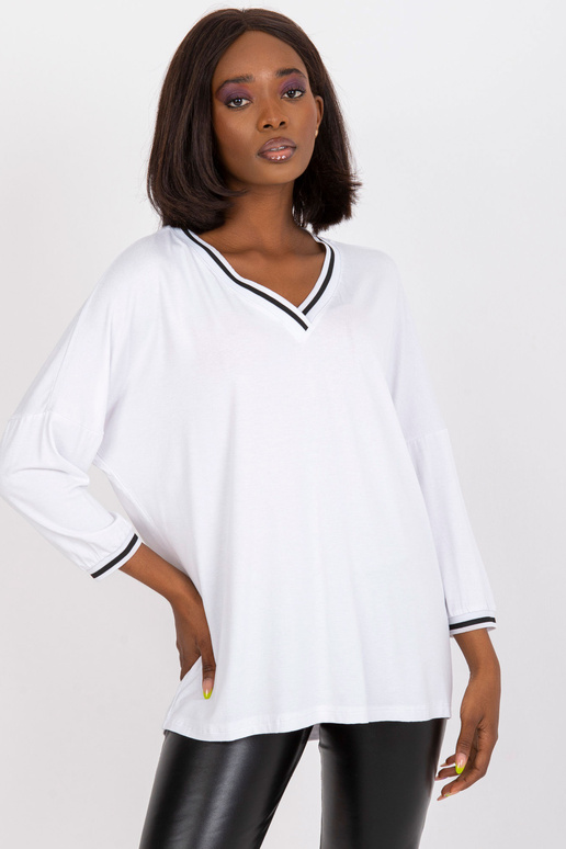 Bílá ležérní ležérní ležérní halenka