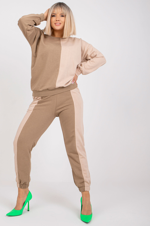 Béžová mikina plus velikosti s...