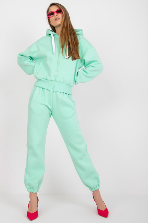 Mintový mikinový set basic s kapucí