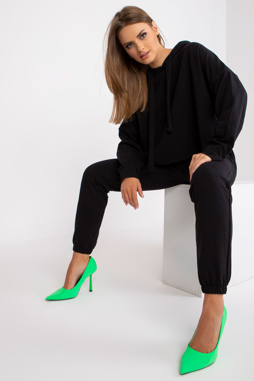 Černá bavlněná základní dvoudílná...