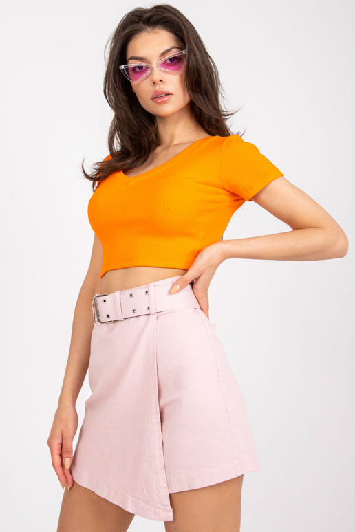 Růžové bavlněné kraťasy pro volný čas