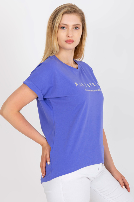 Fialové bavlněné tričko Asymetric...