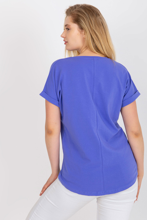 Fialové bavlněné tričko Asymetric...