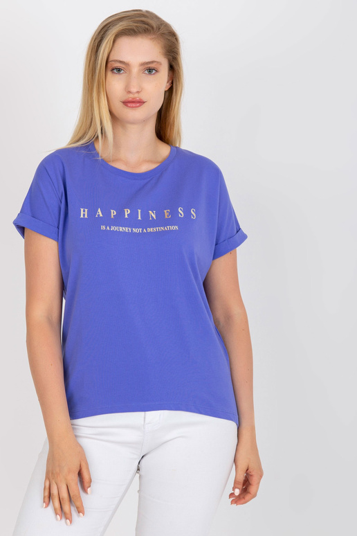 Fialové bavlněné tričko Asymetric...