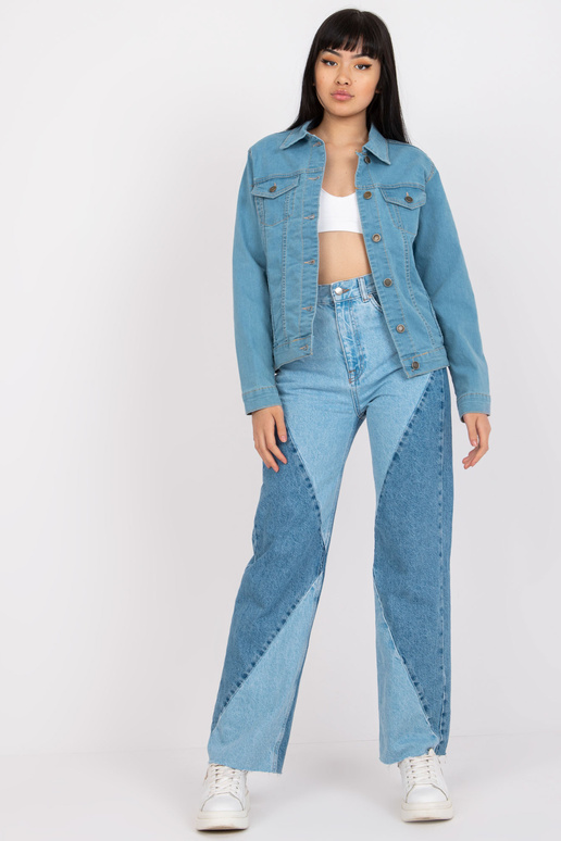 Světle modrá klasická džínová bunda... Světle modrá klasická džínová bunda...