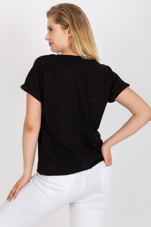 Černé tričko plus velikosti s...