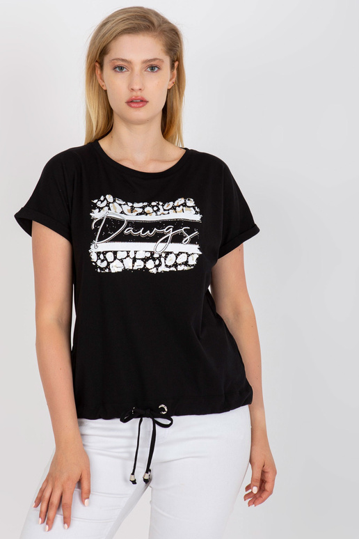 Černé tričko plus velikosti s...