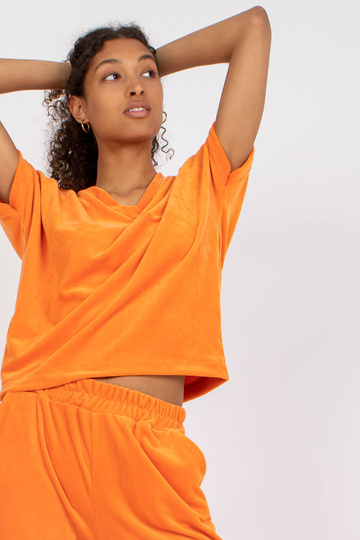 Oranžový velurový set s... 2