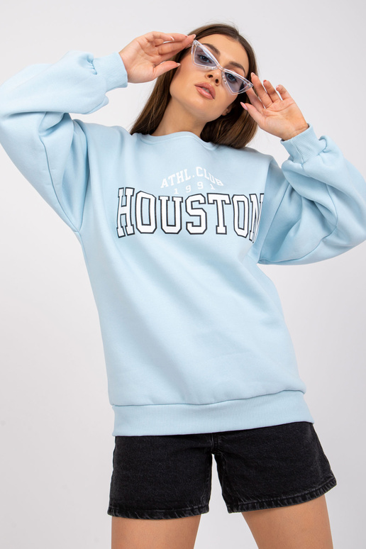 Světle modrá mikina s potiskem Los...