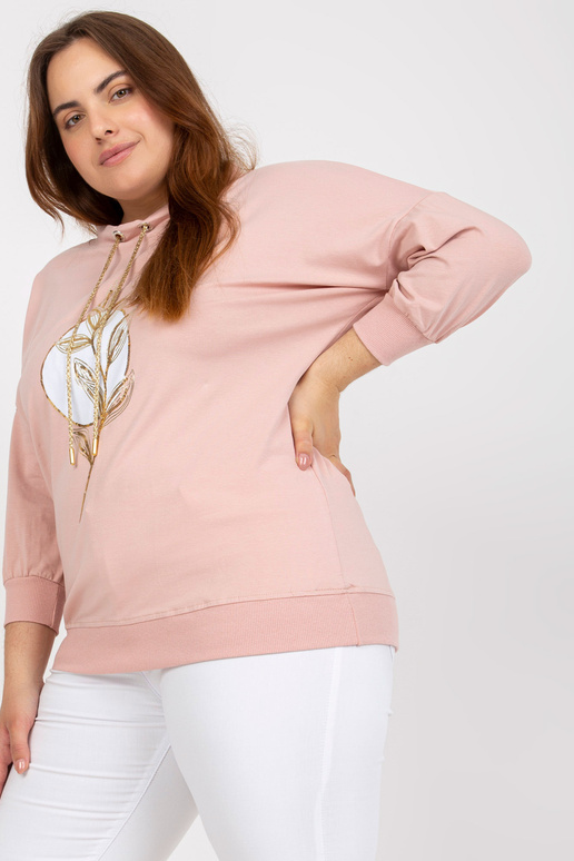 Prašně růžová halenka větší velikosti... Prašně růžová halenka větší velikosti...