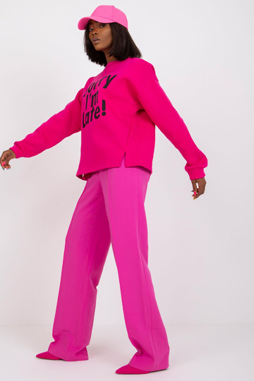 Fuchsiová mikina s potiskem... 2