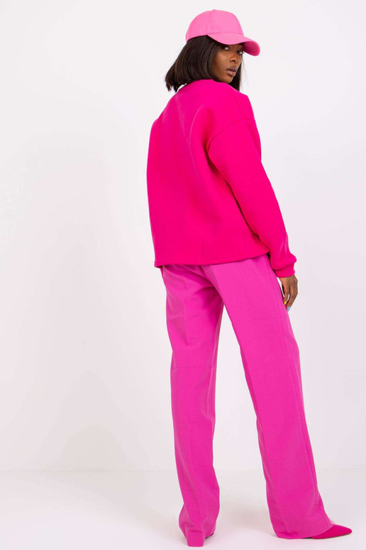 Fuchsiová mikina s potiskem Francisco