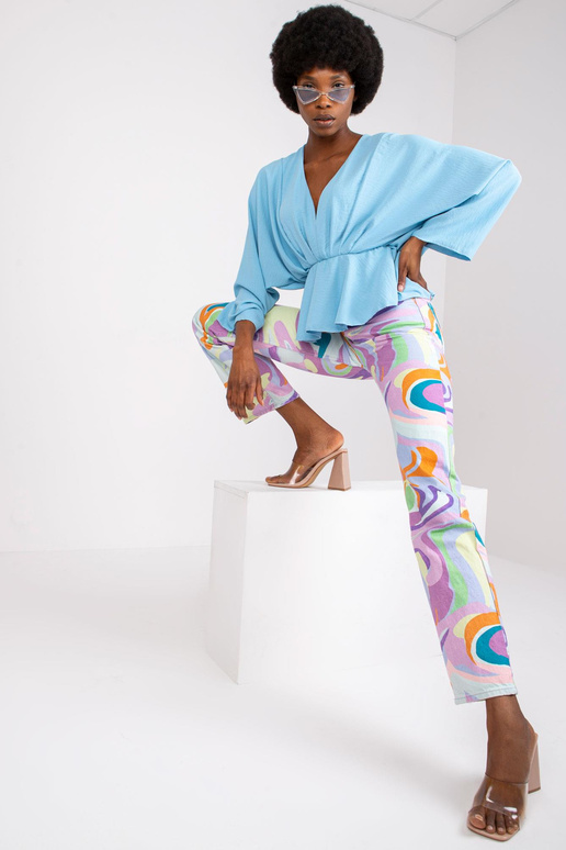 Dámská světle modrá vzdušná halenka...