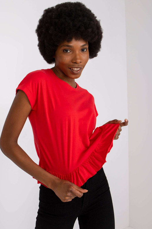 Dámské červené flounce tričko Hierro...