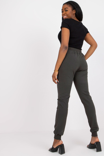 Khaki bavlněné tepláky 2