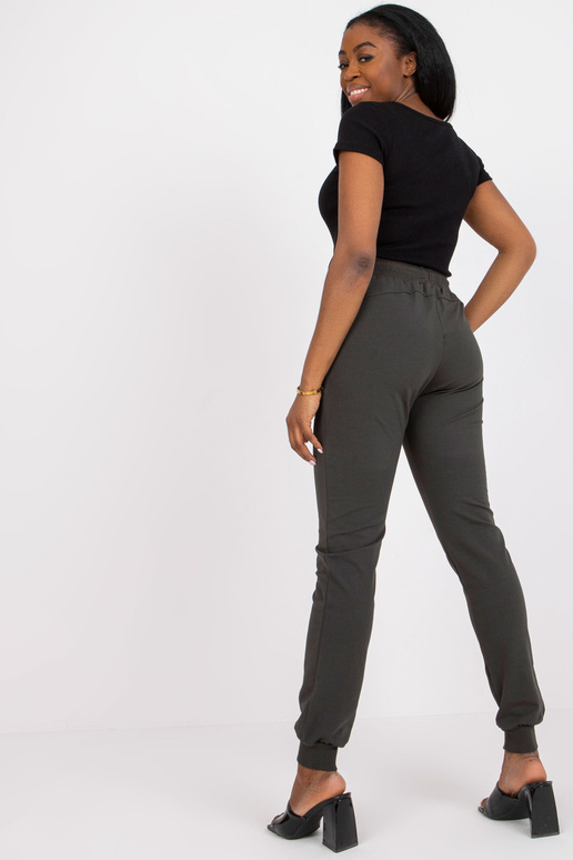 Khaki bavlněné tepláky