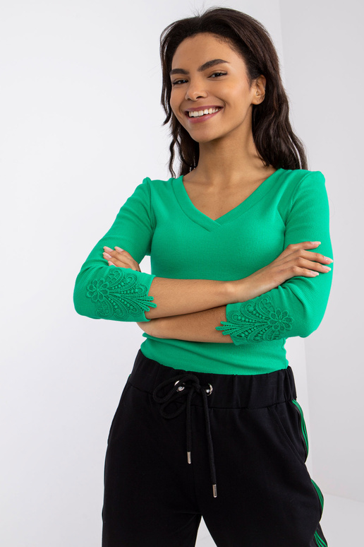 Zelená proužkovaná halenka Alissia...