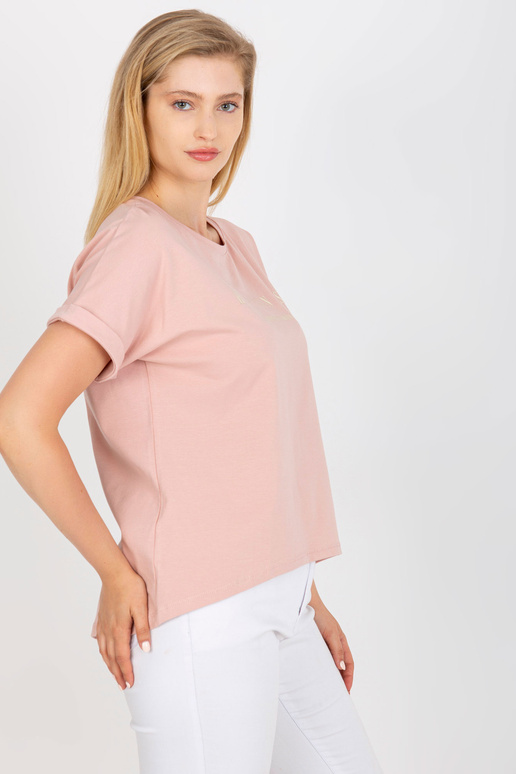 Špinavé růžové bavlněné tričko plus...