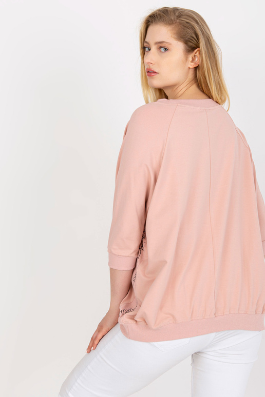 Špinavě růžová halenka plus size s...