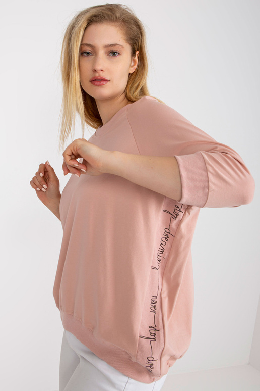 Špinavě růžová halenka plus size s...