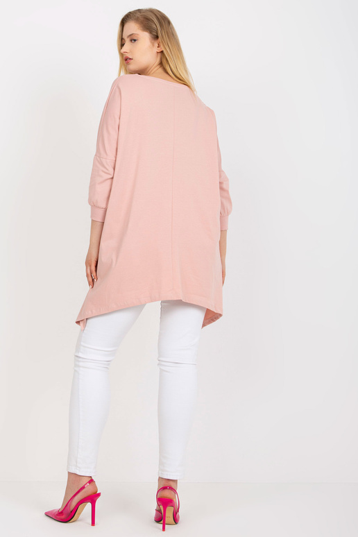 Špinavě růžová nadměrná dlouhá...