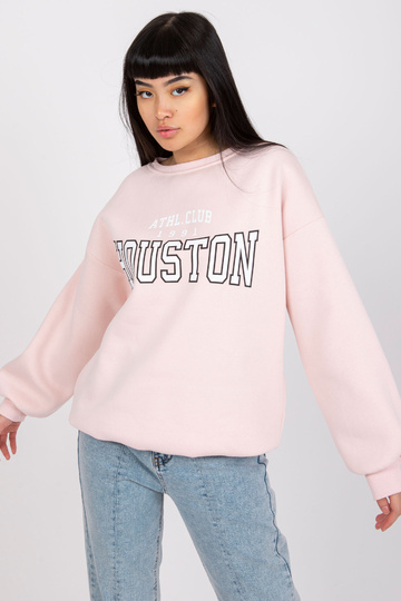 Světle růžová mikina s...