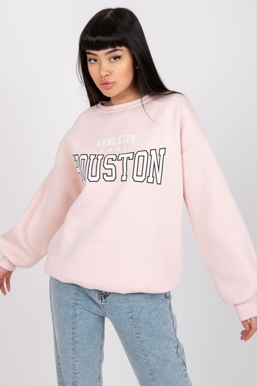 Světle růžová mikina s potiskem Los...