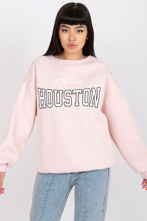 Světle růžová mikina s potiskem Los...