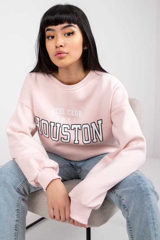 Světle růžová mikina s potiskem Los...