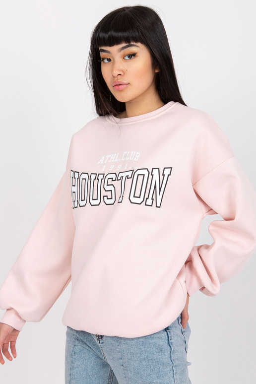 Světle růžová mikina s potiskem Los...