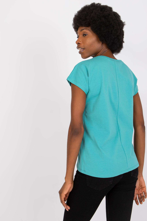 Tyrkysové bavlněné tričko Arlette