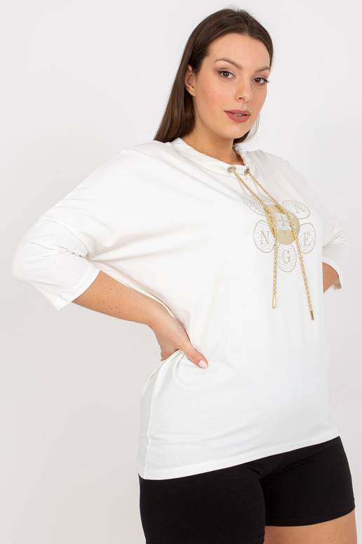 Ecru halenka plus velikosti s...