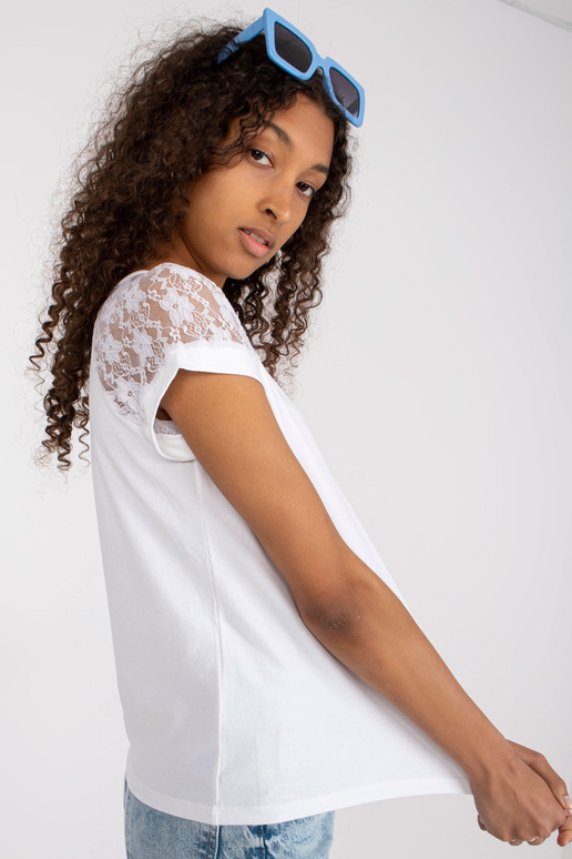 Bílá bavlněná ležérní halenka s...