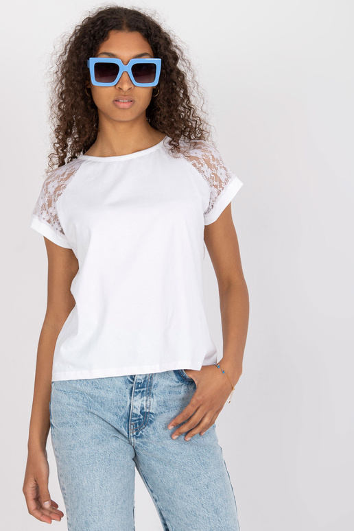 Bílá bavlněná ležérní halenka s...