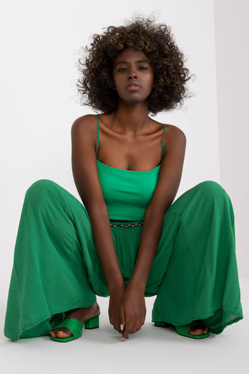 Zelené široké palazzo...