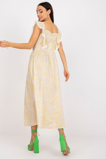 Žluté bavlněné letní šaty s... 2