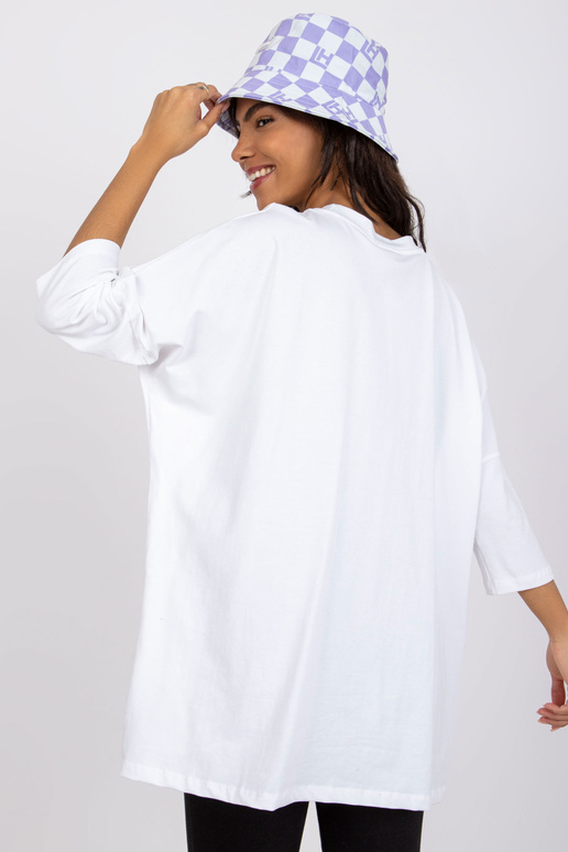 Bílá halenka s nápisy Olivia RUE PARIS