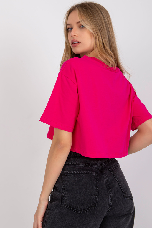 Krátké fuchsiové tričko Viola